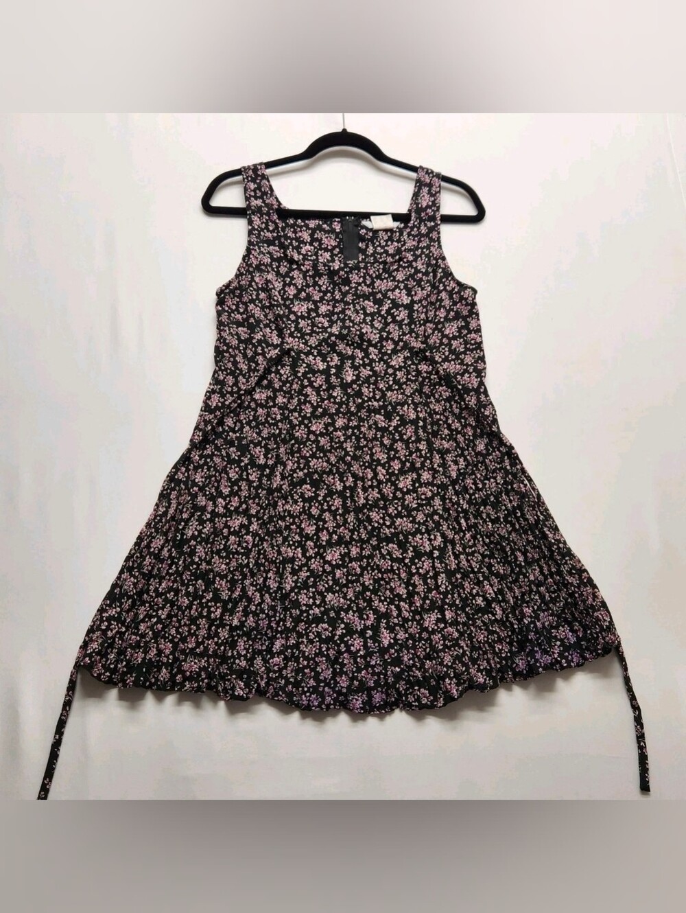 ⭐️Vintage 90s ESPRIT Ditsy Floral Mini Dress Large Grunge Cottagecore Fairycore